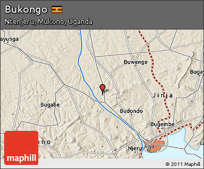 Shaded Relief 3D Map of Bukongo