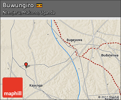 Shaded Relief 3D Map of Buwungiro