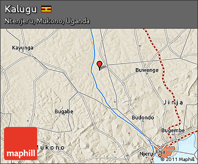 Shaded Relief 3D Map of Kalugu