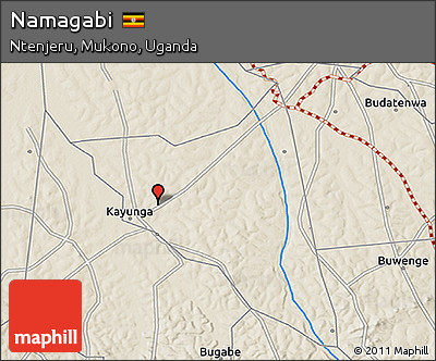 Shaded Relief 3D Map of Namagabi