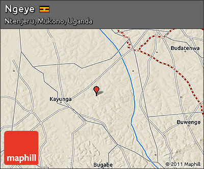 Shaded Relief 3D Map of Ngeye