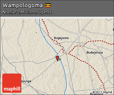 Shaded Relief 3D Map of Wampologoma