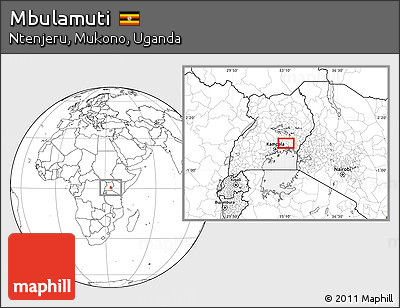 Blank Location Map of Mbulamuti