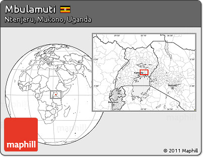 Blank Location Map of Mbulamuti