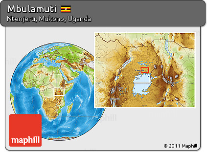 Physical Location Map of Mbulamuti