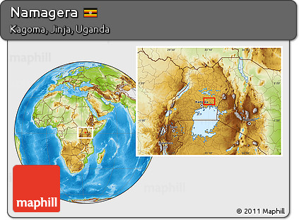 Physical Location Map of Namagera