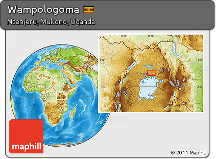 Physical Location Map of Wampologoma