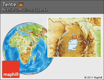Physical Location Map of Tente