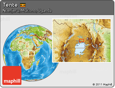 Physical Location Map of Tente