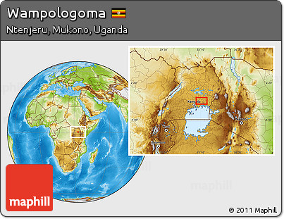 Physical Location Map of Wampologoma
