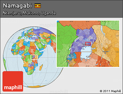 Political Location Map of Namagabi
