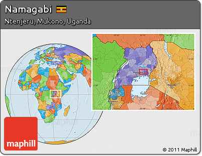 Political Location Map of Namagabi