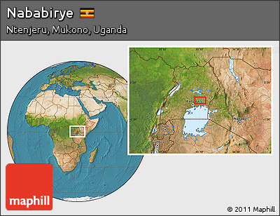Satellite Location Map of Nababirye