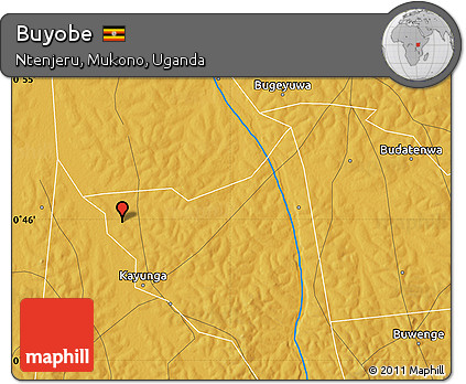 Physical Map of Buyobe