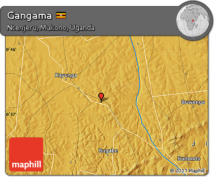 Physical Map of Gangama