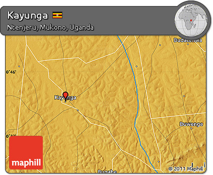 Physical Map of Kayunga