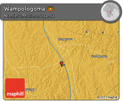 Physical Map of Wampologoma