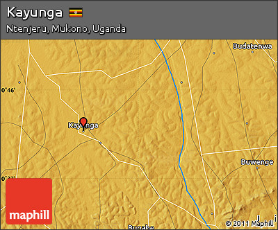 Physical Map of Kayunga
