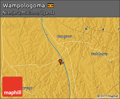 Physical Map of Wampologoma
