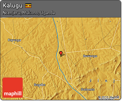 Physical Map of Kalugu
