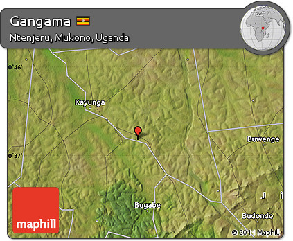 Satellite Map of Gangama