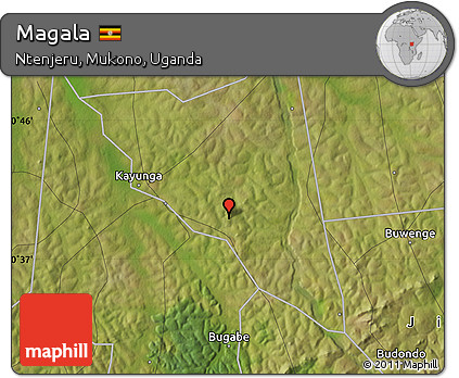 Satellite Map of Magala