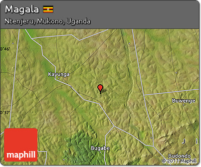 Satellite Map of Magala