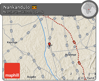 Shaded Relief Map of Nankandulo