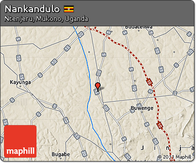 Shaded Relief Map of Nankandulo
