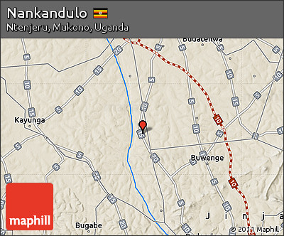 Shaded Relief Map of Nankandulo