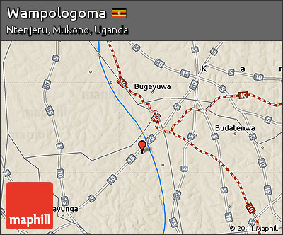 Shaded Relief Map of Wampologoma