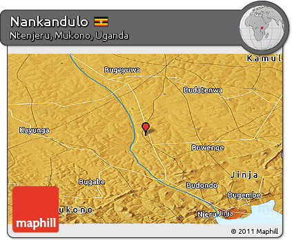 Physical Panoramic Map of Nankandulo