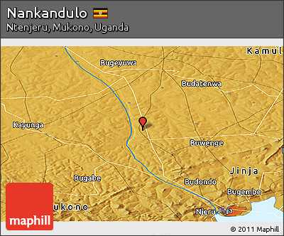 Physical Panoramic Map of Nankandulo