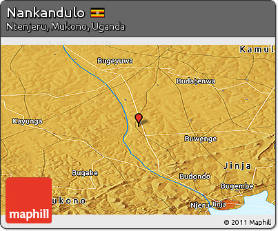 Physical Panoramic Map of Nankandulo