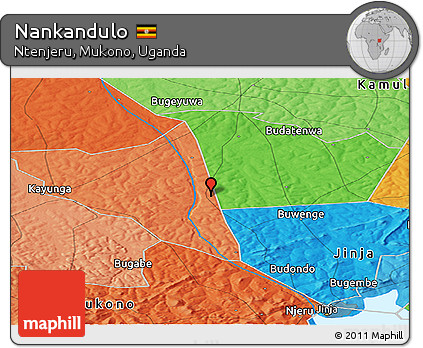 Political Panoramic Map of Nankandulo