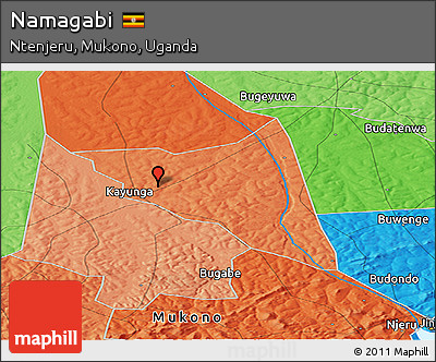 Political Panoramic Map of Namagabi