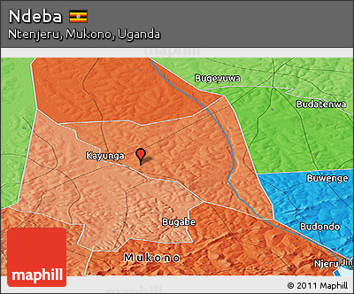 Political Panoramic Map of Ndeba