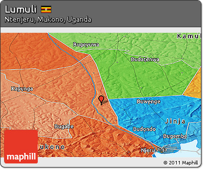 Political Panoramic Map of Lumuli