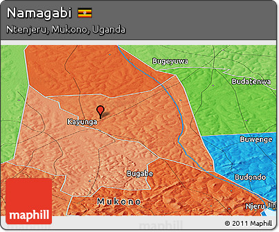 Political Panoramic Map of Namagabi