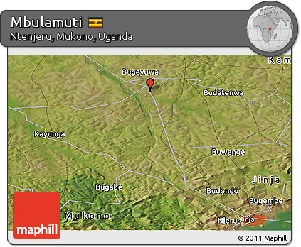 Satellite Panoramic Map of Mbulamuti