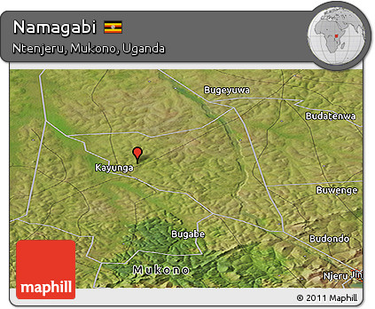 Satellite Panoramic Map of Namagabi