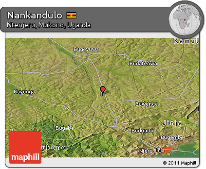 Satellite Panoramic Map of Nankandulo