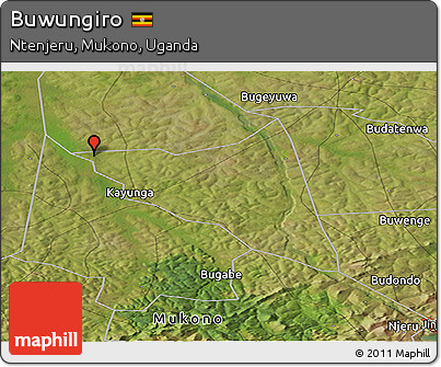 Satellite Panoramic Map of Buwungiro
