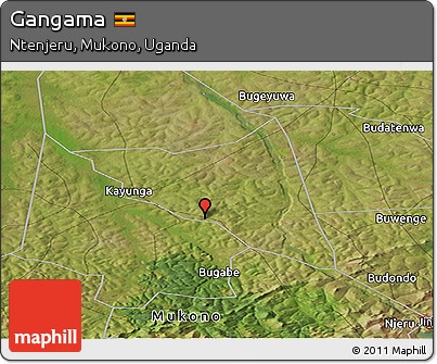 Satellite Panoramic Map of Gangama