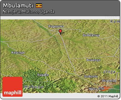 Satellite Panoramic Map of Mbulamuti
