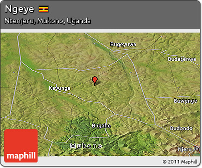 Satellite Panoramic Map of Ngeye