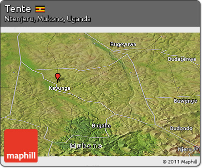 Satellite Panoramic Map of Tente