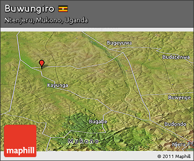 Satellite Panoramic Map of Buwungiro