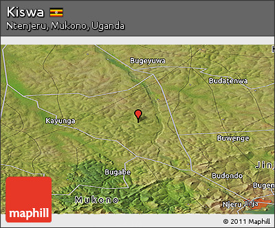 Satellite Panoramic Map of Kiswa