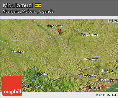 Satellite Panoramic Map of Mbulamuti